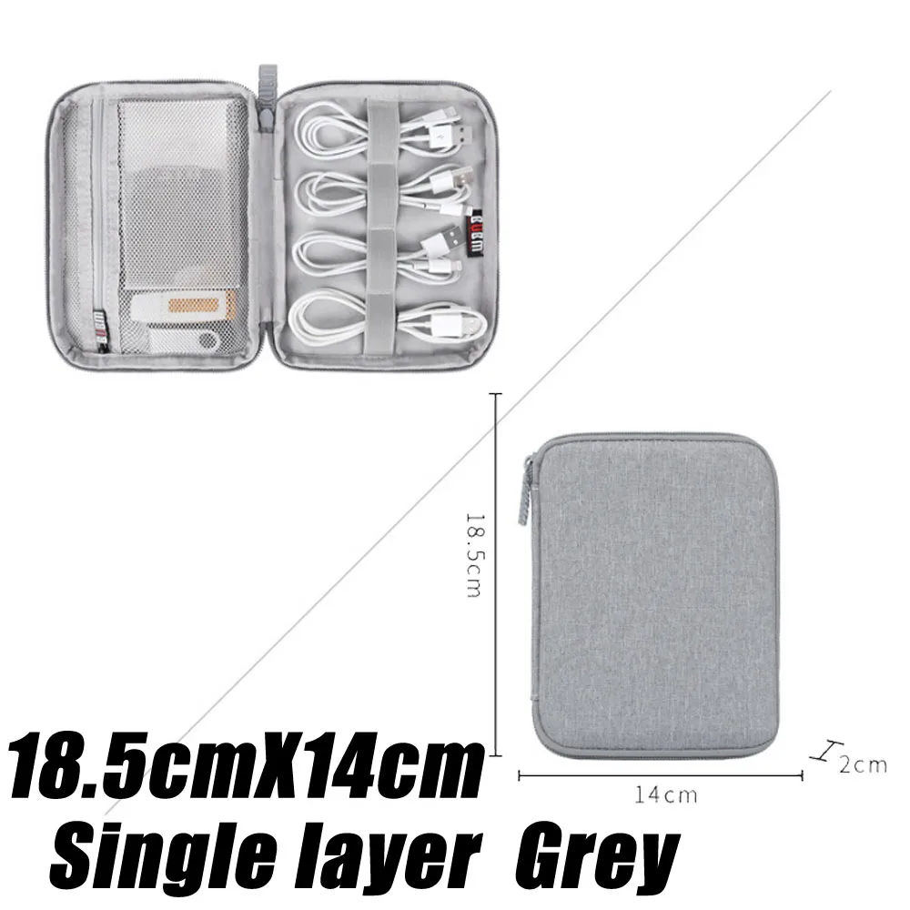 4 размера, цифровая сумка для хранения, USB кабель, органайзер, наушники, провод, сумка, ручка, внешний аккумулятор, дорожный набор, чехол, сумка, аксессуары для электроники