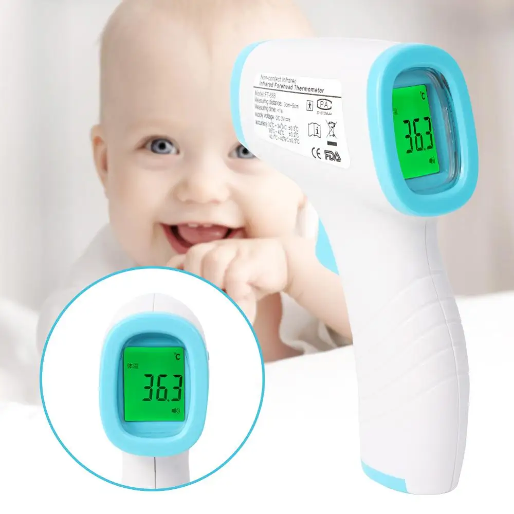 

Hot Sale Adult Digital Termomete Infrared Forehead Body Thermometer Gun Non-contact termometro Measurement Device thermometer