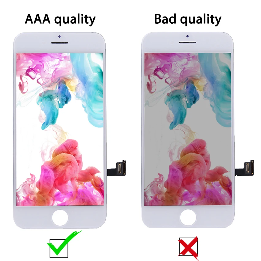 AAA +++ No Dead Pixel Hight Quality Screen For iPhone 8 7 6 6s Plus LCD 3D Touch Screen Assembly Digitizer Perfect phone repair