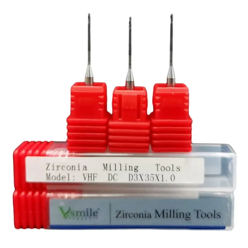Frese Per Frese Cadcam Vhf Da 35Mm, Frese Per Disilicato Al Litio Con Cera Di Zirconia E Pmma Per Fresatrice Dentale Vhf K1 K3 K4