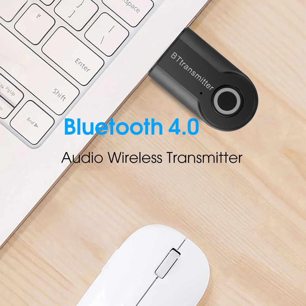 Kebidu Bluetooth передатчик 3 5 мм разъем аудио адаптер Беспроводной стерео для ТВ