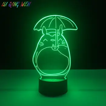 

Pretty Kids Led Night Light My Neighbor Totoro Nightlight for Baby Crib Bedroom Light Child Gift Led Night Lamp Totoro Umbrella
