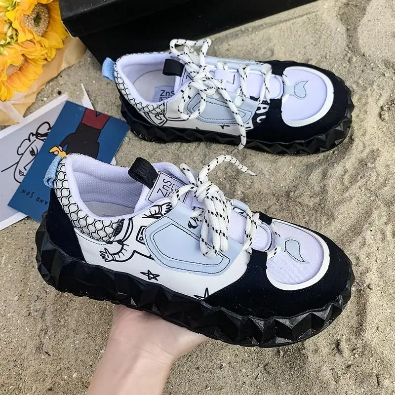 

Summer Thin Breathable Small Crowd Big Head Shoes Muffin Shoes Children's Thick Soled Casual Shoes Sports Single Shoes