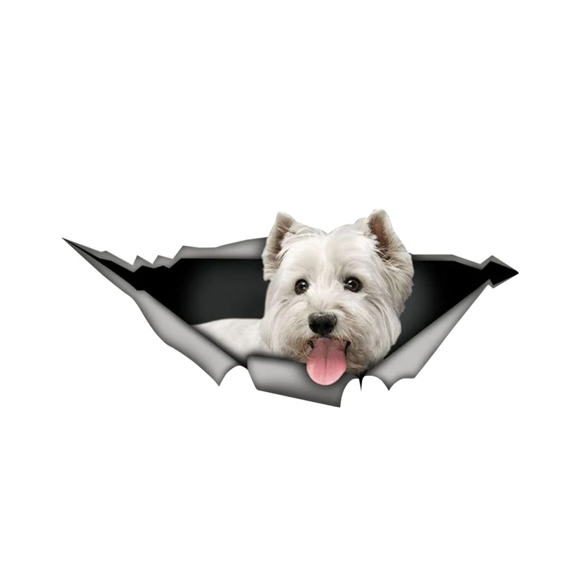 Интересная белая наклейка для автомобиля West Highland Pet на окно мотоцикла аксессуары
