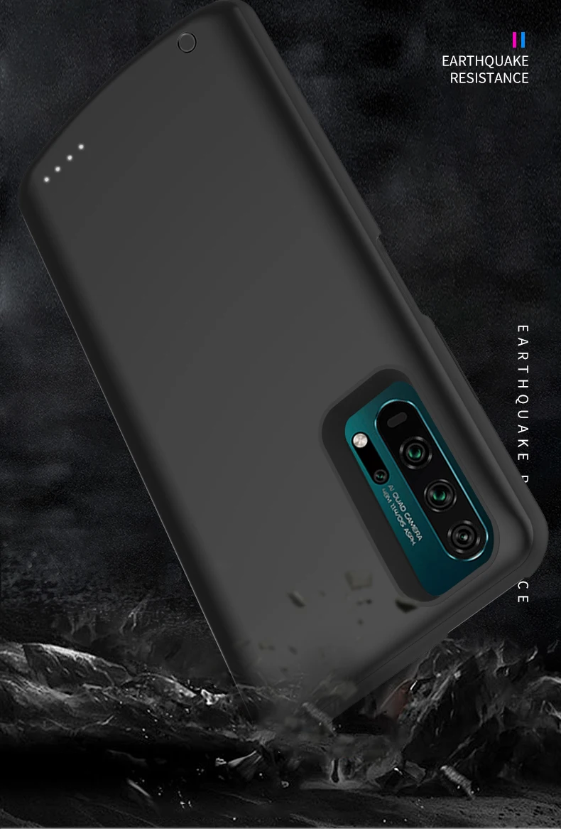 Силиконовый противоударный чехол с питанием для Huawei Honor 20 20S запасной аккумулятор