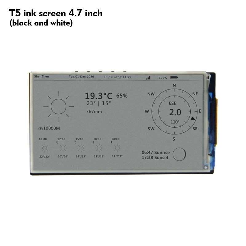 LILYGO® TTGO T5-4.7 Inch E-paper ESP32 V3 Version 16MB FLASH 8MB PSRAM WIFI/Bluetooth Module Development Board for Arduino | Электроника