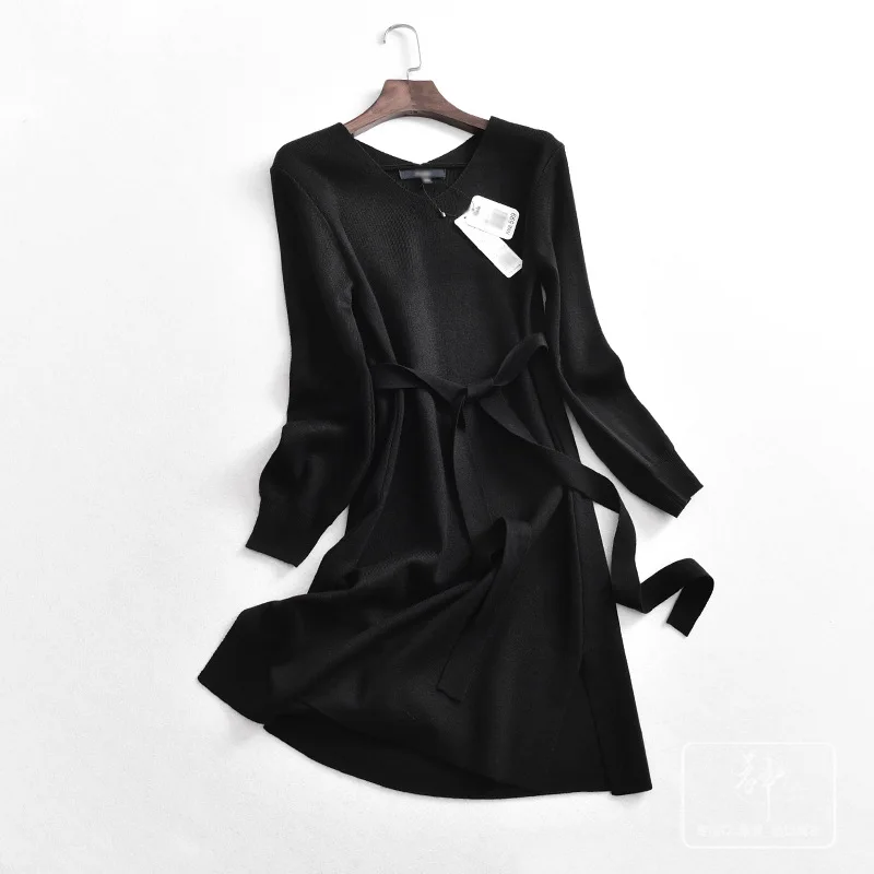 

A Generation of Smart Young Thick Waist Hugging Slimming Medium-length Jersey Dress Women's Entity