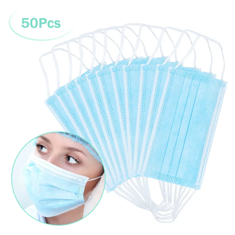 

Disposable Face Mask Respirator for kids Adult Multi Layer Filter Pad Prevention Safety Protective Mouth Masks