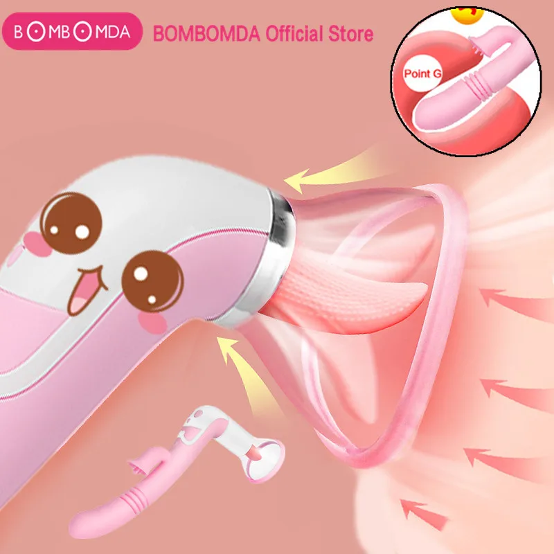 Pussy Licking Toys for Women Sucking Vibrator Sex Licking Machine Blowjob Tongue Vibrating Nipple Sucking Clitoris Stimulator 1