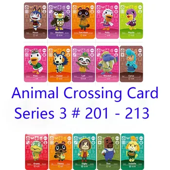 

Series 3 (201 to 213) Animal Crossing Card Amiibo Cards locks nfc Card Work for Switch NS 3DS Games Series 3 (201 to 213)