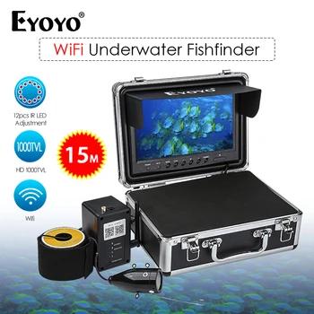 

Eyoyo 9" Underwater Fishing Video Camera Kit 15M 1000tvl HD Wifi Wireless For IOS Android APP Supports Video Recording
