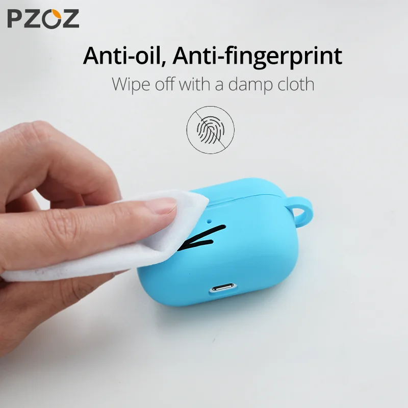 PZOZ для Apple Airpods Pro Чехол Силиконовый защитный Bluetooth наушник Мягкий силиконовый чехол для Airpod pro Чехол защитный чехол