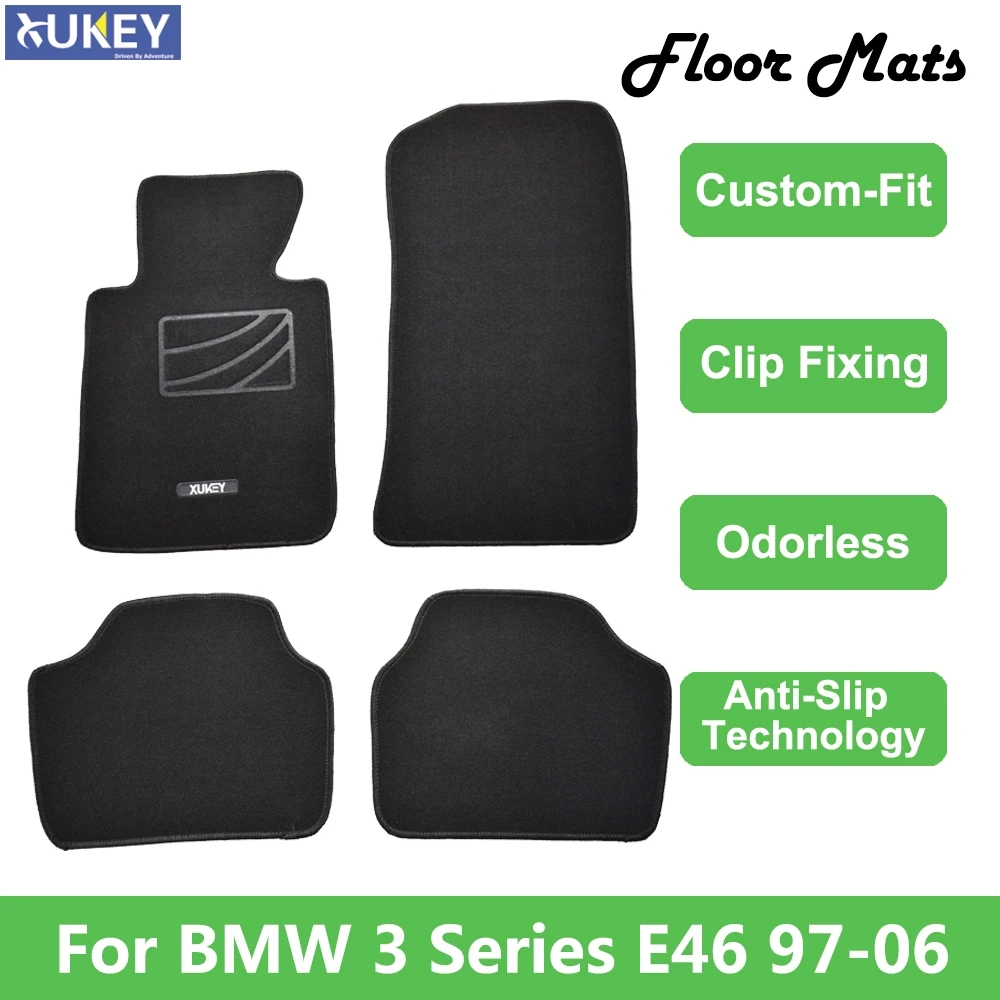 Для BMW 3 серии E46 LHD 1998 1999 2000 2001 2002 2003 2004 2005 2006 пользовательские автомобильный коврик