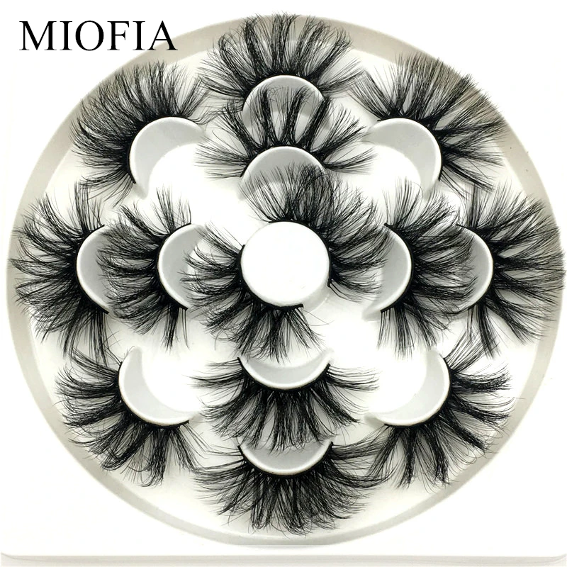 3D норковые ресницы MIOFIA 5/7/8 пар ручной работы 25 мм натуральные длинные накладные