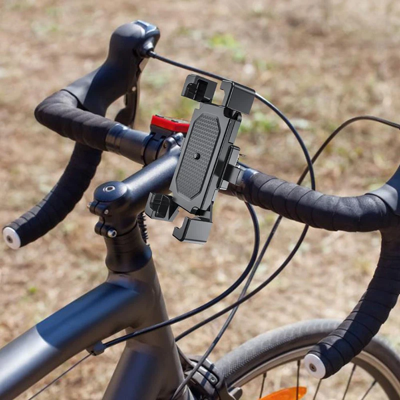 Motorcycle Bicycle Moto Bike Mobile Cell Phone Navigation Holder handlebar Rearview Mirror Mount Clip Bracket For iPhone Samsung