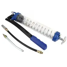 400CC/600CC Heavy Duty Прозрачный Ручной шприц для смазки инструменты для смазки