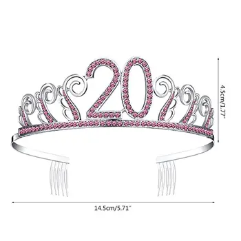 

Bride Crown Popular Rhinestones High-Grade Crown Headdress Wedding Accessories Tiara 20th Birthday Crown Party Favor
