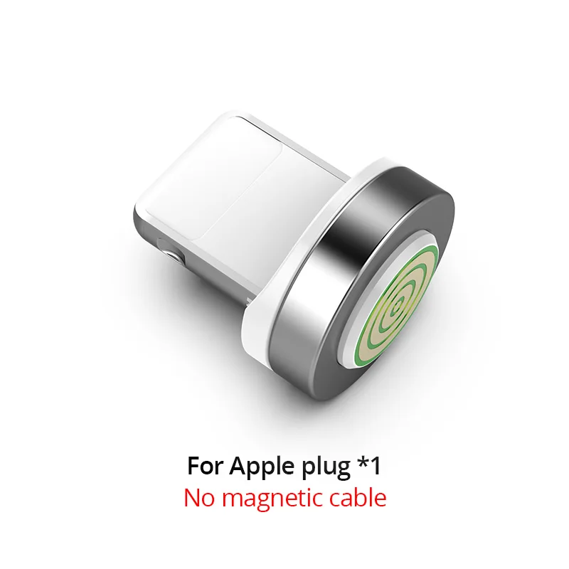 PZOZ Магнитный кабель USB C Micro usb type C Быстрая зарядка 90 градусов Micro usb type-C магнитное зарядное устройство для iPhone 11 Pro X Xs MAX XR - Цвет: For Apple Plug