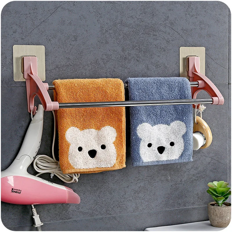 Kitchen Towel 1 PCS Rack Hanging Holder Cupboard Cabinet Door Back Hanger Towel Sponge Holder Storage Rack for Bathroom