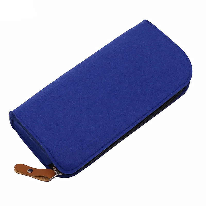 Простой фломастер сумка разных цветов школьные принадлежности Карандаш Чехол студенческие канцелярские товары сумка для хранения - Color: Indigo