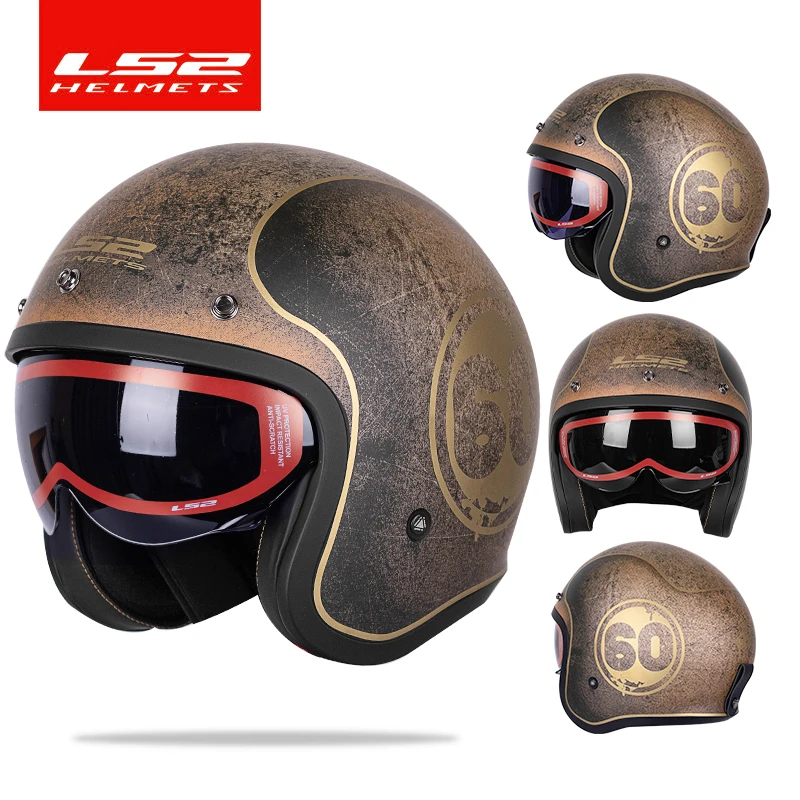 Casque Ouvert pour Moto pour Couple Casques Jet rétro pour Scooter Sûrs