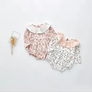 

2020 new baby girls printed romper spring fashion babys jumpsuit 0-3 years HO179