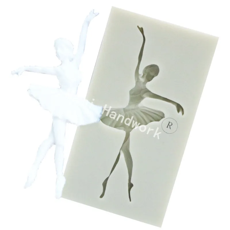 Сделай Сам балерина девушка Жидкая силиконовая форма танцевальная для торта