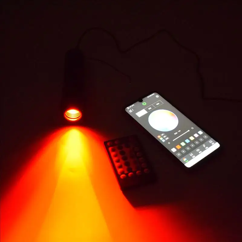 APP Bluetooth Control 6W LED Light Engine 28 Key RF Remote Controller For PMMA Fiber Optic Cable Lighting 1X