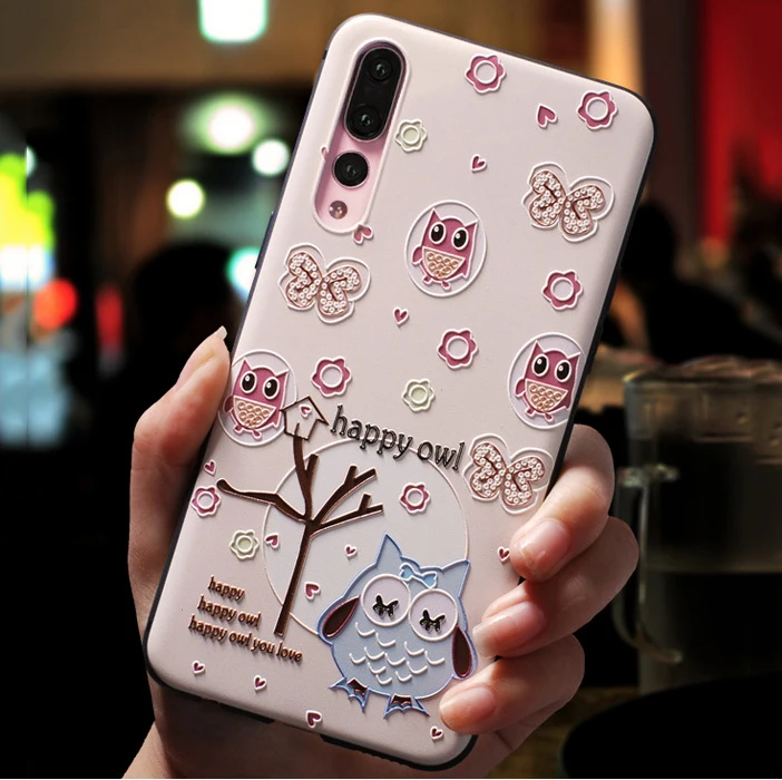 Cute Relief Soft Silicone Back Cover Case - Stylish and Protective Phone Case