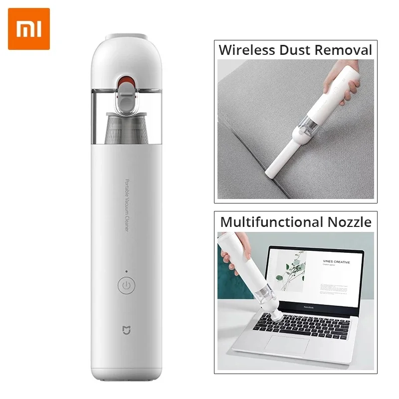 XIAOMI MIJIA Handy Vacuum Cleaner Handheld Portable Home Car Multi-Usage Mini Wireless USB Port Dust Catcher Collector 13000PA
