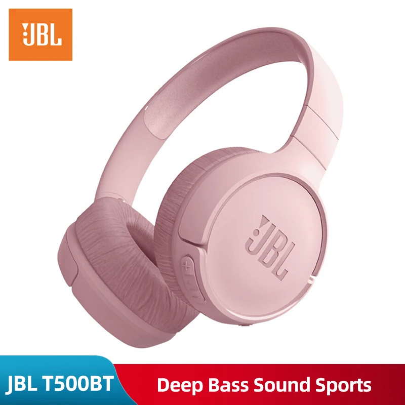 JBL T500BT JBL T450BT беспроводные Bluetooth спортивные наушники с глубокими басами плоская Складная гарнитура на ухо с микрофоном Быстрая зарядка Siri