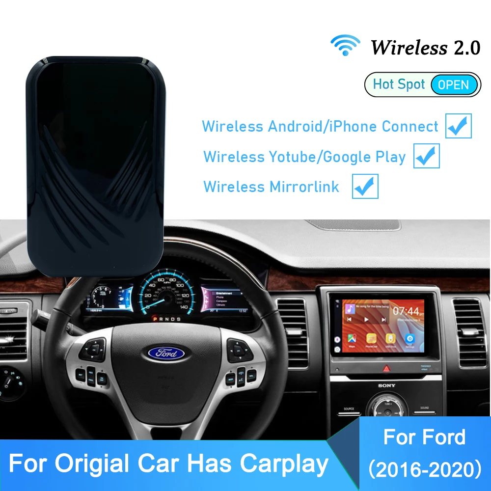 Автомобильный ТВ 12v Carplay Android Системы для Ford Зеркало Ссылка Car Авто Беспроводной