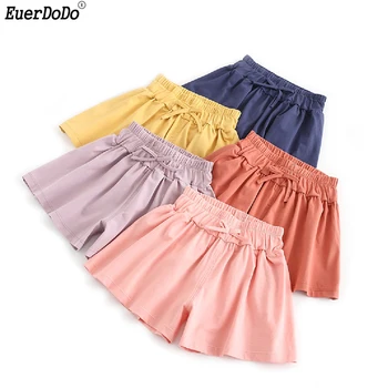 

Children's Cotton Shorts For Girls Summer Clothing Solid Color Girls Beach Shorts Teenage Girl Short Pants Kids Pants Girl 1-10Y