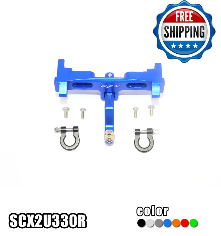 Задний бампер из алюминиевого сплава с крюком для AXIAL SCX10 II UMG10 1/10 th rc части