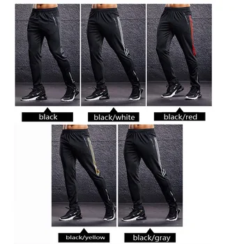 BINTUOSHI New Sport Pants Men Running Pants With Zipper Pockets Training and Joggings Men Pants Fitness Pants For Men 2