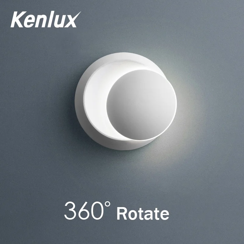 Светодиодный настенный светильник Kenlux вращающийся на 360 градусов регулируемый
