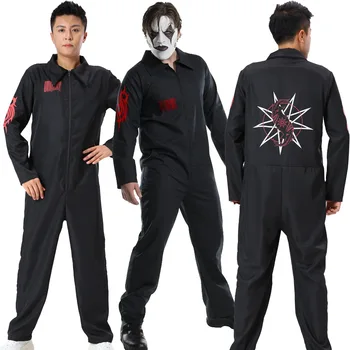 

Halloween Slip Knot Cosplay Jumpsuit Costume Slip Knot Adult Adult Black Plus Size