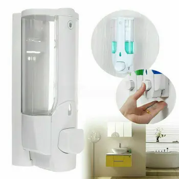 

Liquid Soap Dispenser Single Head Wall Mount Shower Bath Washing Lotion Soap Shampoo Dispenser For Kitchen Bathroom Tool