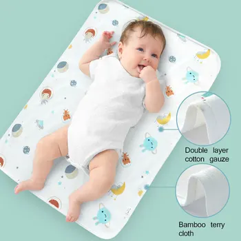 

Baby Diaper Changing Mat Infants Portable Foldable Washable Waterproof Mattress Travel Pad Floor Mats Cushion Reusable Pad