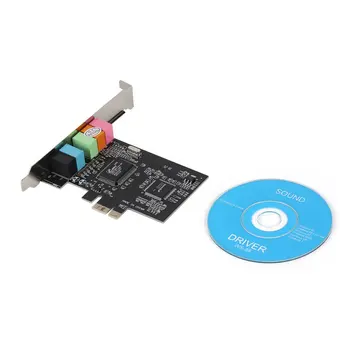 

Newest PCI Express x1 PCI-E 5.1ch CMI8738 Chipset Audio Digital Sound Card