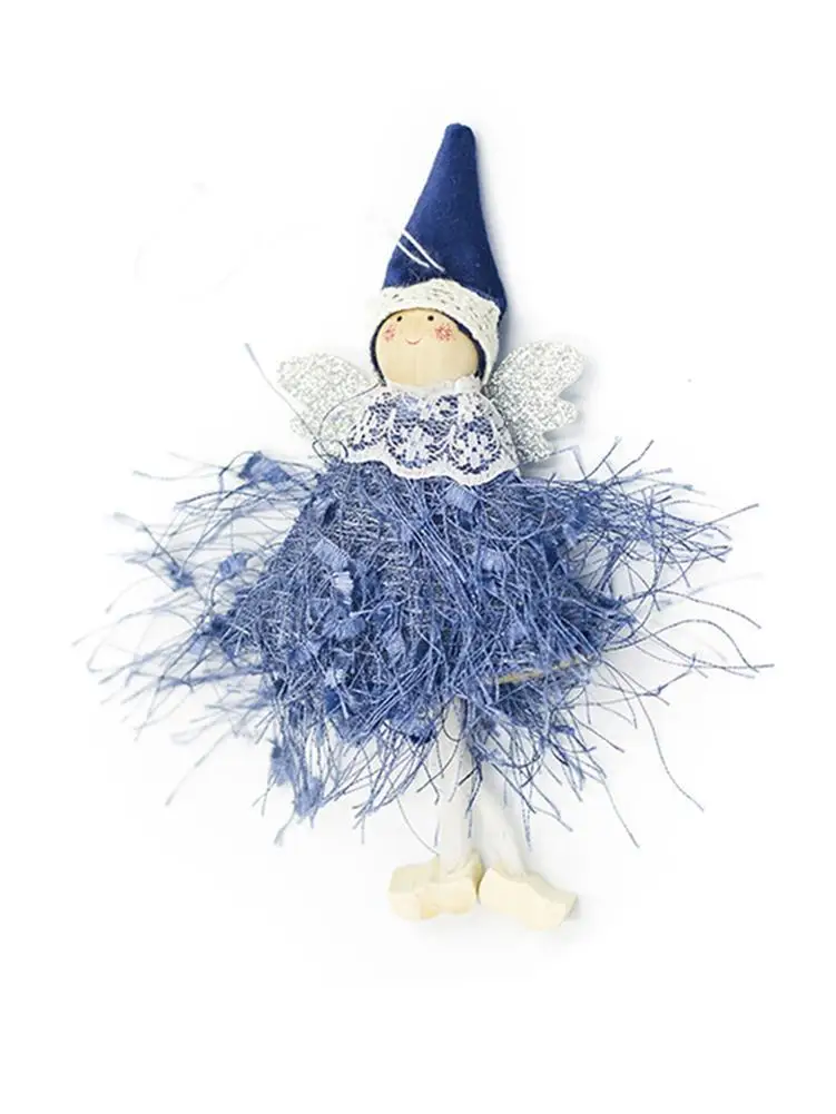 Рождественская кукла на дерево, украшения, милый шерстяной ангел, кукла, игрушки, рождественский подарок для украшения дома# EW