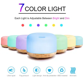 

Air Humidifier Essential oil diffuser 500ML Household Ultrasonic Aroma Diffuse Good Air Purifier