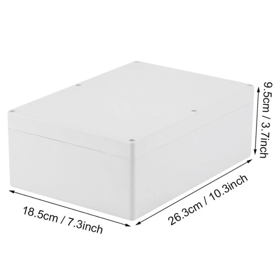 NOVFIX Waterproof Electronic Project Box ABS Plastic Enclosure Case Junction Box with different size
