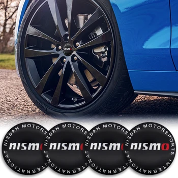 

4psc 56mm Nismo Wheel Center Hub Sticker Auto Accessories for Nismo Sticker Nissan- Juke Tiids Note X Trail T3132 Qashqai J10 11