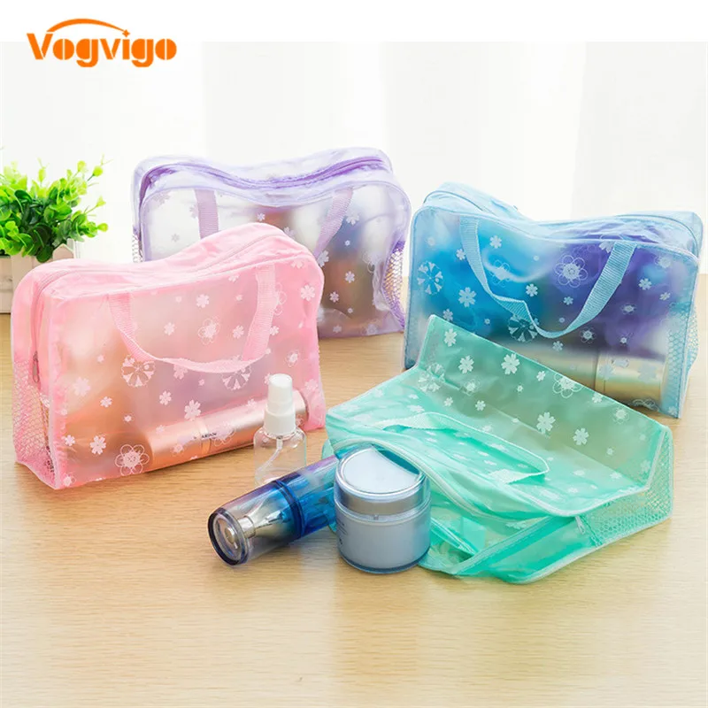 

Vogvigo Flowers Cosmetic Bag Travel Makeup Case Women String Make Up Bath Organizer Storage Pouch Toiletry Wash Beaut Kit