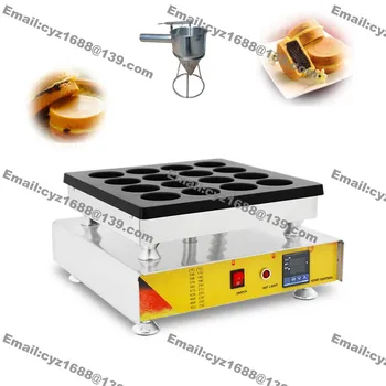 

Free Shipping Commercial Nonstick 110v 220v Electric 16pcs Red Bean Cake Baker Imagawayaki Maker Obanyaki Machine w/Dispenser