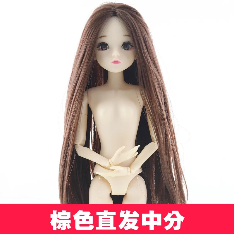 Bjd кукла 1/6 Куклы Игрушки для девочек 30 см куклы аксессуары Обнаженная 20 суставов/нормальное тело 4D глаза длинные волосы Детские куклы игрушки для детей куклы игрушки реборн кукла куклы лол буба сюрприз плюшевые - Цвет: zong-zhifa