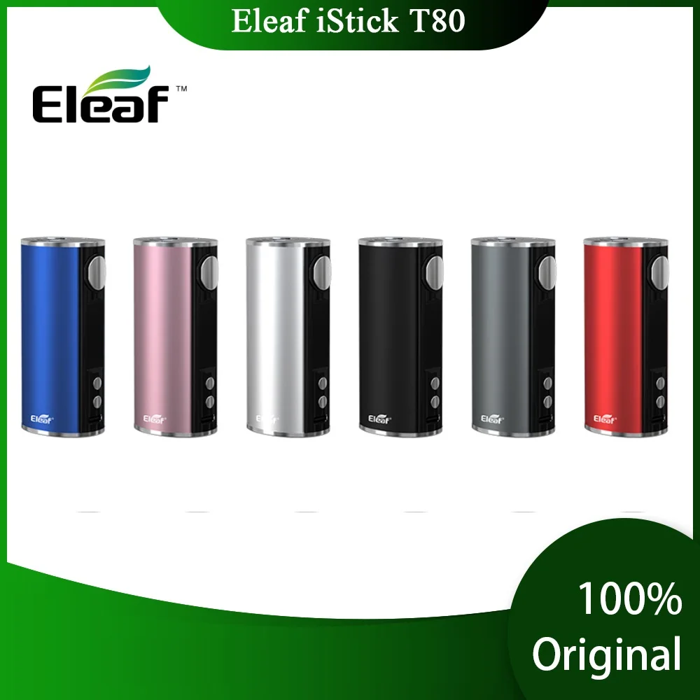 Новый оригинальный Eleaf iStick T80 аккумулятор Mod 3000 мАч встроенный и зарядный порт type-C