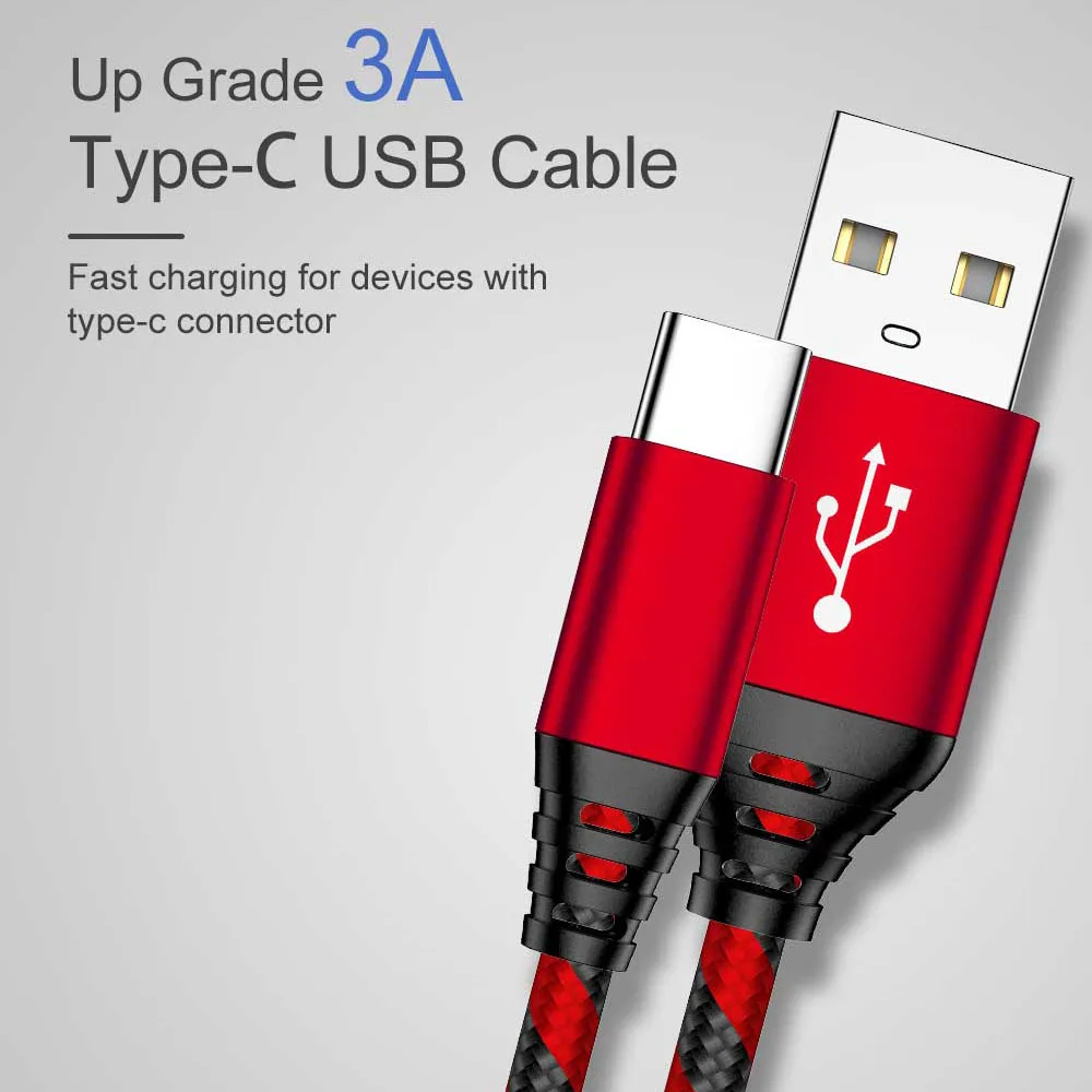 MUSTTRUE USB кабель type C быстрое зарядное устройство для oneplus7t samsung a70 кабель type-C кабель для передачи данных для redmi note7 USBC провод для зарядки телефона