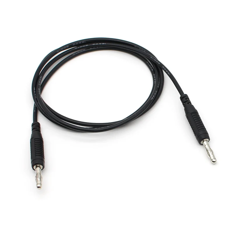 Высокое качество гибкий силиконовый провод 16AWG 4 мм штекер банана тестовый